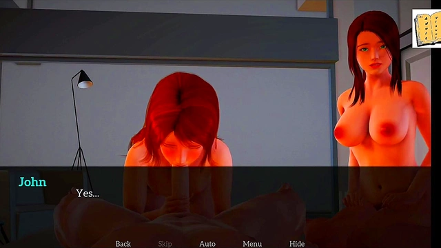 Cute Cartoon Girl Explores Erotic Adventures in Her New Family Home