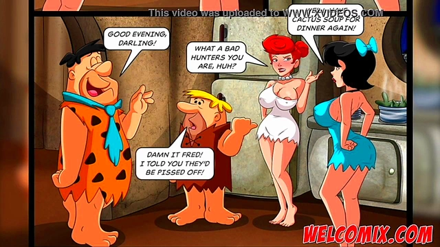 Flintstones MILF Swap Ends in Orgy With Big Tits & Huge Cocks