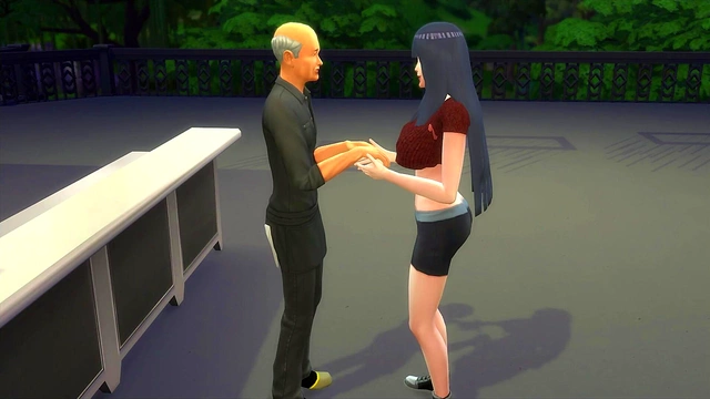 Hinata Cheats on Naruto – Hot Milf Bonfire Sex With Bartender Cuckold Drama