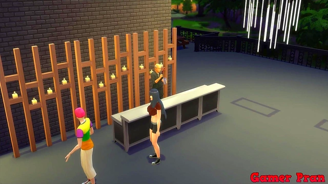 Hinata Cheats on Naruto – Hot Milf Bonfire Sex With Bartender Cuckold Drama