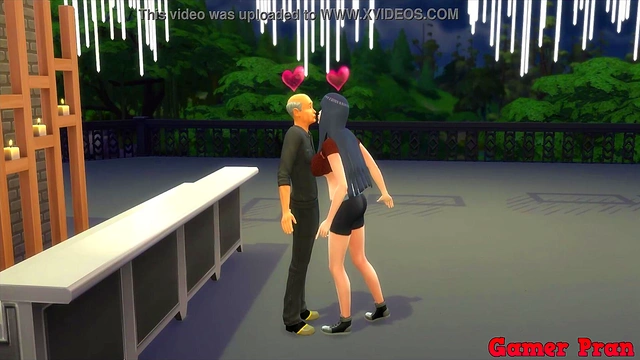 Hinata Cheats on Naruto – Hot Milf Bonfire Sex With Bartender Cuckold Drama