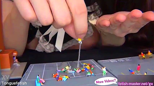 Cute Giantess Momoka Smashes & Vores Tiny Citizens With Her Massive Body