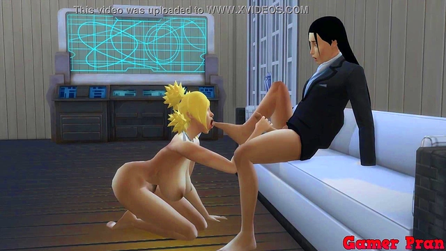 Hashirama Commands Temari for Hardcore Anal Sex in Naruto Shippuden Scene