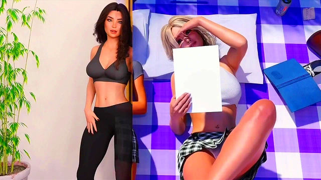 Big-Titted Chick Rides Hard Dick In 3D Hentai Visual Novel Gameplay