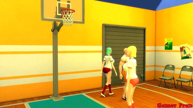 Hot Milf Wife Number 18 Cheats With Perverted Master Roshi for Dragon Ball Hentai Action