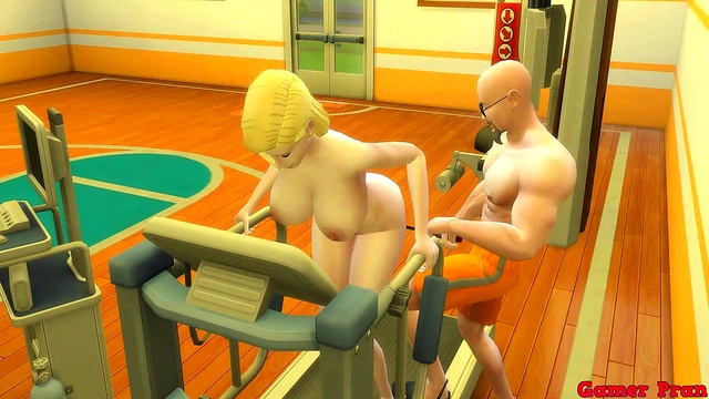 Hot Milf Wife Number 18 Cheats With Perverted Master Roshi for Dragon Ball Hentai Action