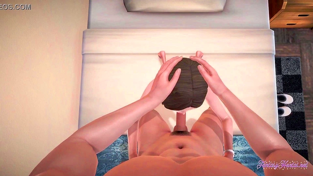 POV Samsung Girl Sam Gives Boobjob, Blowjob & fucked for 3D Hentai Creampie