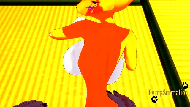 Taomon & Grey Fox Furry Hentai Sex – Blowjob, Boobjob & Handjob Orgasm Feast