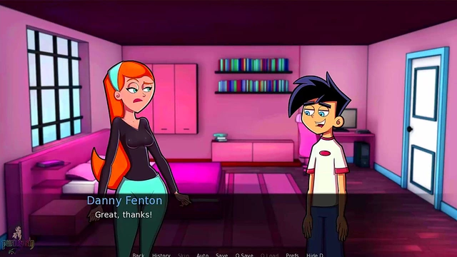 Goth Teen With Big Tits Seduces Danny Phantom for Steamy ASMR Anime Action