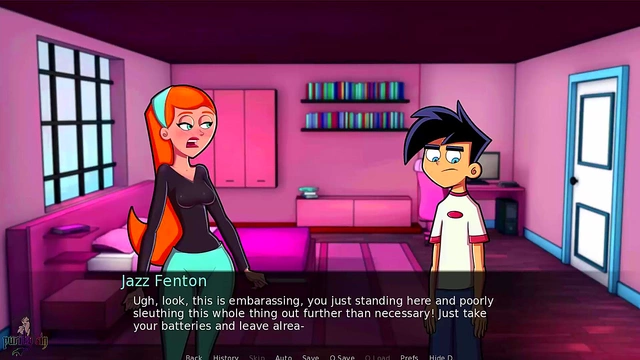Goth Teen With Big Tits Seduces Danny Phantom for Steamy ASMR Anime Action