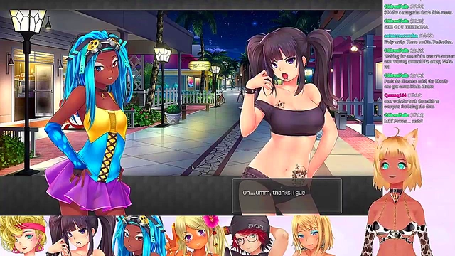 Lewd VTuber Neko’s Threesome Livestream – Big Tits & Small Tits Lesbian Fun