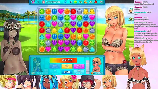 Lewd VTuber Neko’s Threesome Livestream – Big Tits & Small Tits Lesbian Fun