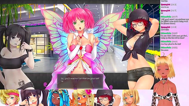 Lewd VTuber Neko’s Threesome Livestream – Big Tits & Small Tits Lesbian Fun
