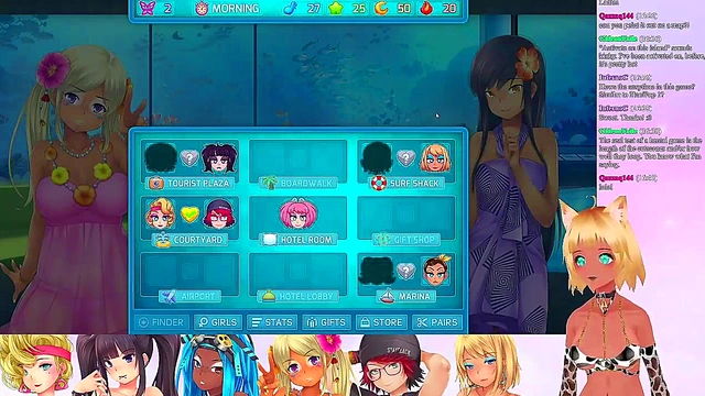 Lewd VTuber Neko’s Threesome Livestream – Big Tits & Small Tits Lesbian Fun