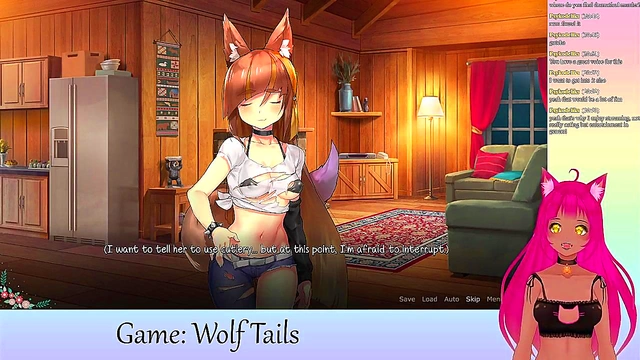 Cute VTuber LewdNeko Engages in Yuri Anime Action During Livestream Gaming Session