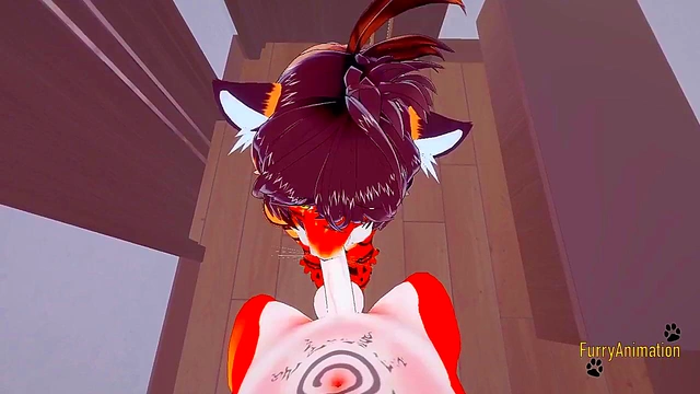 POV Furry Hentai – Hot Tigress Blows Fox & Gets Fucked for Creamy Finish