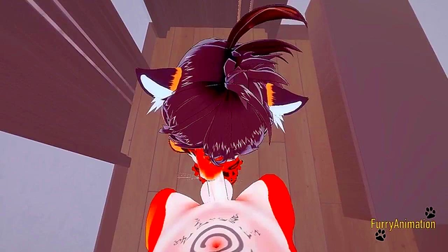 POV Furry Hentai – Hot Tigress Blows Fox & Gets Fucked for Creamy Finish