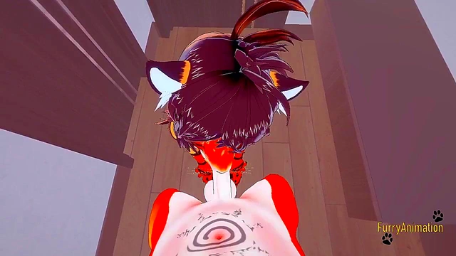 POV Furry Hentai – Hot Tigress Blows Fox & Gets Fucked for Creamy Finish