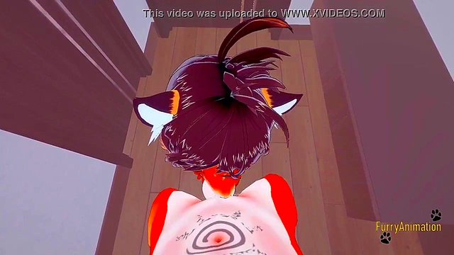 POV Furry Hentai – Hot Tigress Blows Fox & Gets Fucked for Creamy Finish