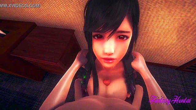 Tifa Lockhart Gives Mind-Blowing Boobjob Before Getting Fucked in 3D Hentai Anime