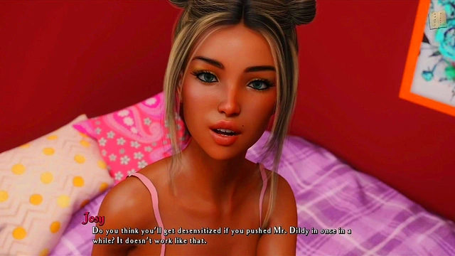 Blonde & Brunette Hentai Girls Enjoy Big-Ass Toy Action In erotiC Visual Novel Scene