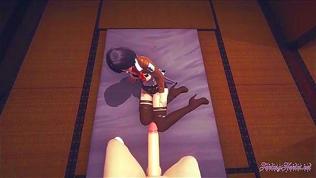 Mikasa Titans Compilation – Anime Blowjob, Boobjob, Lesbian Squirting Creampie'action