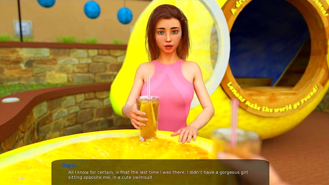 Shy Stepsister’s Big Tits Tempt You At The Pool In Milfy City Date