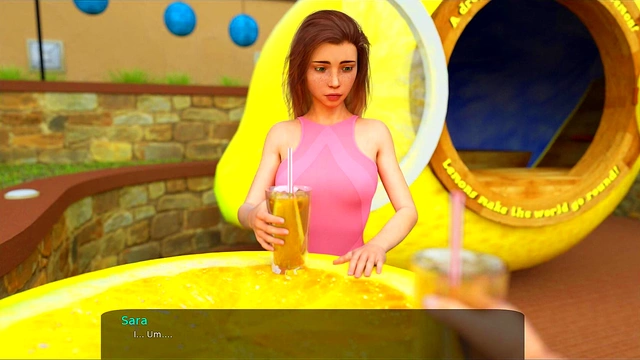 Shy Stepsister’s Big Tits Tempt You At The Pool In Milfy City Date