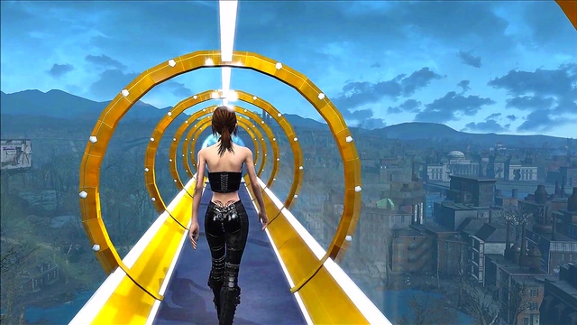 Cute Brunette Shows Off Fallout 4 Fashion In Sexy 3D Anime Scene