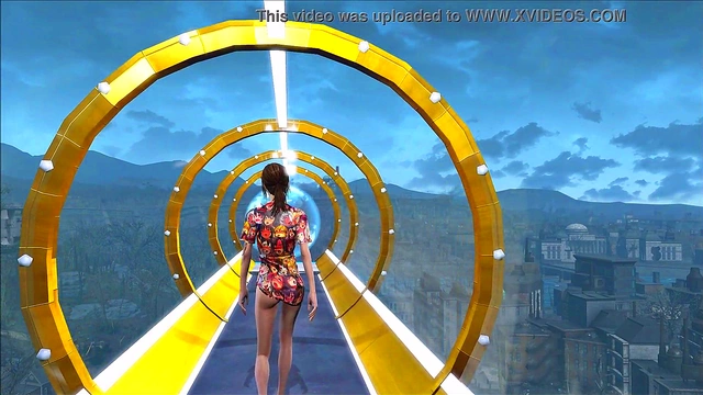 Cute Brunette Shows Off Fallout 4 Fashion In Sexy 3D Anime Scene