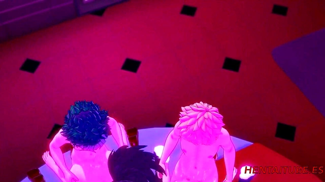 My Hero Academia Hentai – Momo, Ochako & Kyoka in Wild 3D Cartooon Orgy with Deku, Todoroki & Bakugo