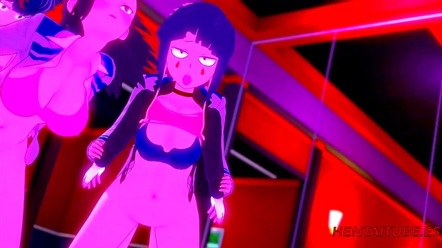 My Hero Academia Hentai – Momo, Ochako & Kyoka in Wild 3D Cartooon Orgy with Deku, Todoroki & Bakugo