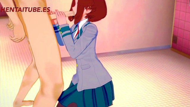 Deku Fucks Ochaco With Handjob, Blowjob & Pussy Creampie in My Hero Academia Hentai