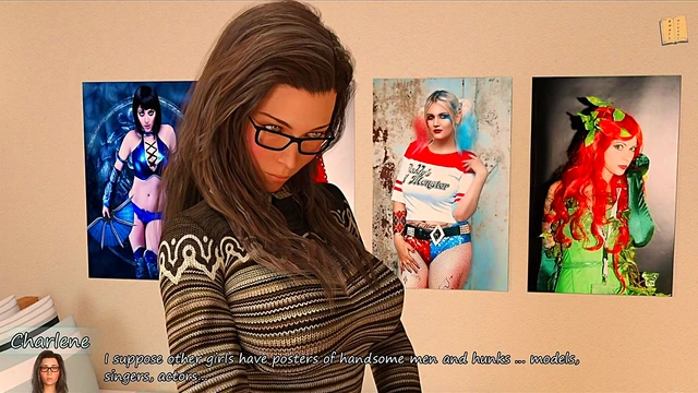 Charlene's sexy jeans-clad ass tempts in Big City Pleasures 3D teen anime