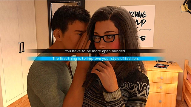 Charlene's sexy jeans-clad ass tempts in Big City Pleasures 3D teen anime