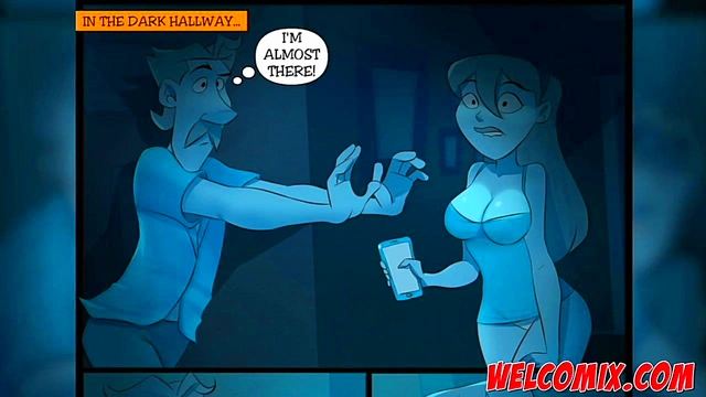 Naughty Teen Anime Couple Engage in Taboo Fun Under Total Blackout