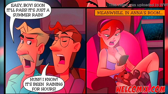 Naughty Teen Anime Couple Engage in Taboo Fun Under Total Blackout