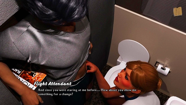 Hot Blonde Enjoys Big-Ass Blowjob Action In Erotic Visual Novel Scene