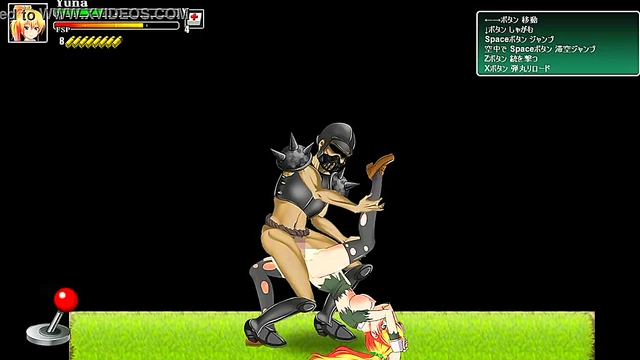 Blonde Ryona Battles Soldiers in Hot Hentai Gameplay Action