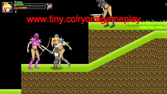 Blonde Ryona Battles Soldiers in Hot Hentai Gameplay Action