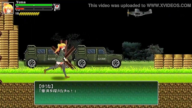 Blonde Ryona Battles Soldiers in Hot Hentai Gameplay Action