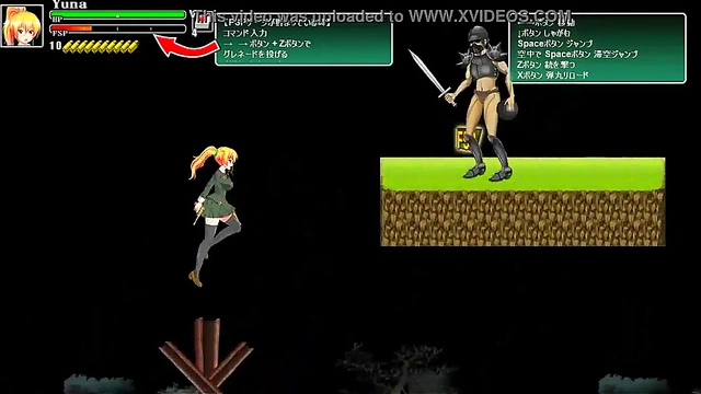 Blonde Ryona Battles Soldiers in Hot Hentai Gameplay Action
