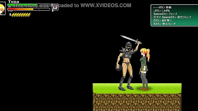 Blonde Ryona Battles Soldiers in Hot Hentai Gameplay Action