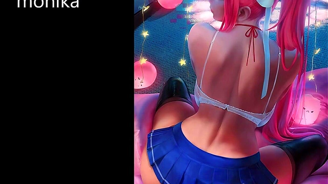 Hentai Femdom JOI – DDLC Ice Play & Pet Play CBT Seduction