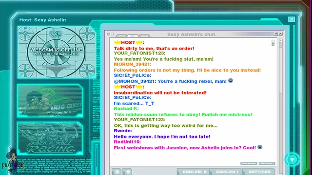 Redhead Anime Princess Shows Off Big Tits for Alien Cam Show