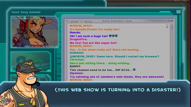 Redhead Anime Princess Shows Off Big Tits for Alien Cam Show