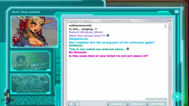 Redhead Anime Princess Shows Off Big Tits for Alien Cam Show