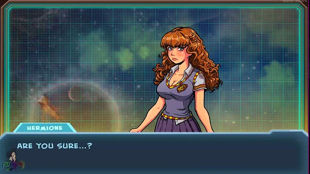 Redhead Anime Princess Shows Off Big Tits for Alien Cam Show