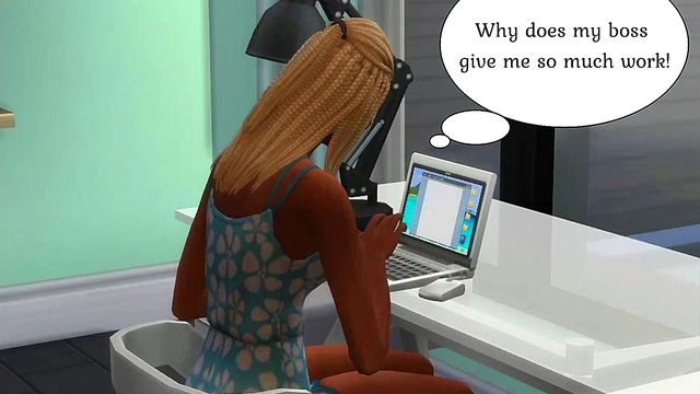 Sims 4 Animated Girl Masturbates Before Work With Handjob & Pussy Play