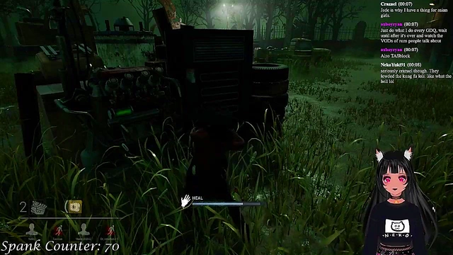 Lewd VTuber Neko Gets Spanked While Playing Deadly DBD Anime Game